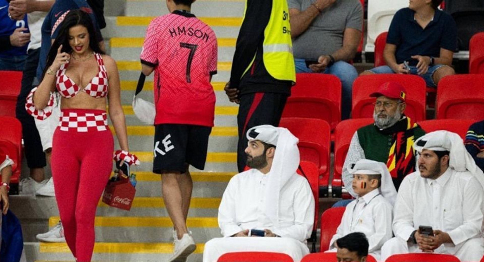 Tak Chorwatka wyszła na stadion w Katarze. Nagrali reakcję kibiców