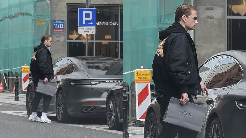 Sebastian Fabijański parkuje na zakazie i odwiedza luksusowy butik
