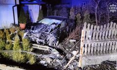 Koszmarny wypadek. Staranował ogrodzenie i pozbawił mieszkańców prądu