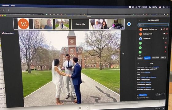 Serwis Wedfuly organizuje wirtualne śluby przez platformę Zoom