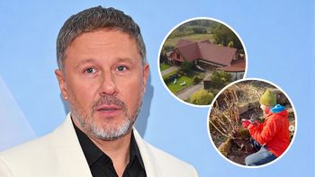Andrzej Piaseczny ruszył do ogrodu. Zobaczcie zdjęcia. Mieszka w pięknej okolicy