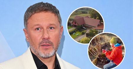 Andrzej Piaseczny ruszył do ogrodu. Zobaczcie zdjęcia. Mieszka w pięknej okolicy