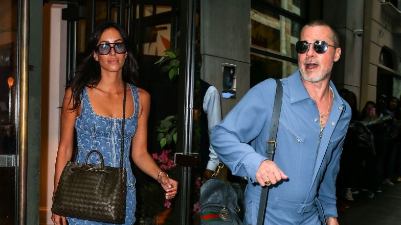 Brad Pitt i Ines de Ramon w dopasowanych stylizacjach