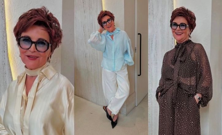 Jolanta Kwaśniewska prezentuje stylizacje