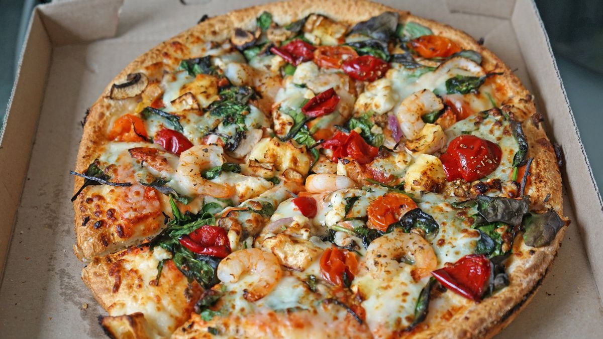 Pizza z krewetkami