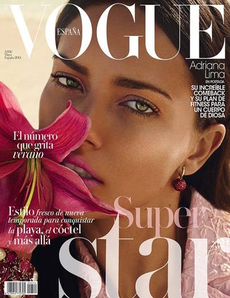 Adriana Lima w hiszpańskim "Vogue'u"!
