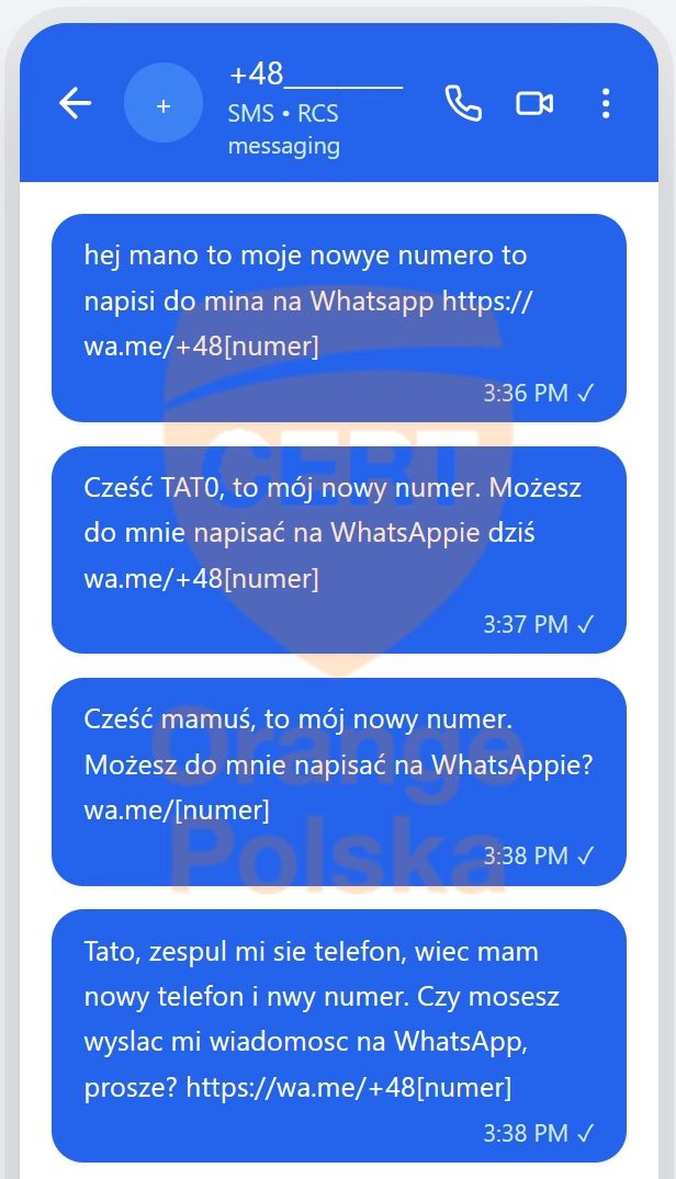 Przykładowe SMS-y