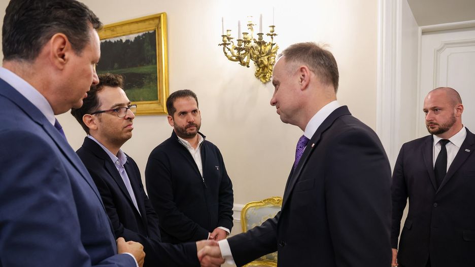 Spotkanie prezydenta Dudy z Yuvalem Dacyngiem