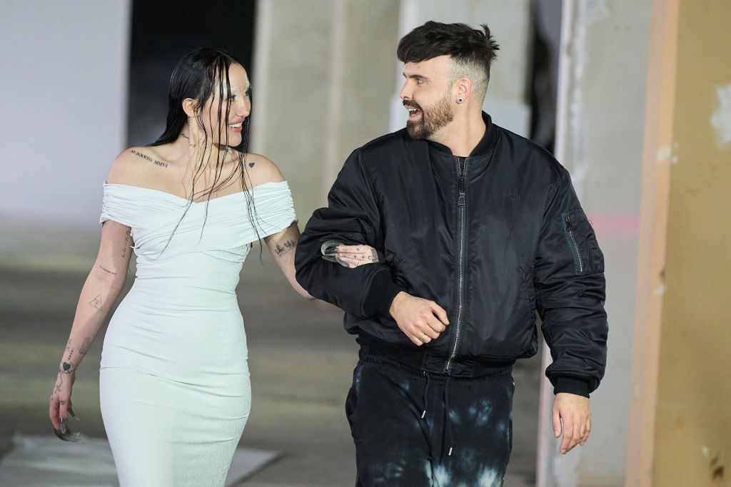 Avellano : Runway - Paris Fashion Week - Womenswear Fall/Winter 2024-2025PARIS, FRANCE - MARCH 05: (EDITORIAL USE ONLY - For Non-Editorial use please seek approval from Fashion House) Designer Arthur Avellano and Noah Cyrus walk the runway during the Avellano Womenswear Fall/Winter 2024-2025 show as part of Paris Fashion Week on March 05, 2024 in Paris, France. (Photo by Francois Durand/Getty Images)Francois Durand