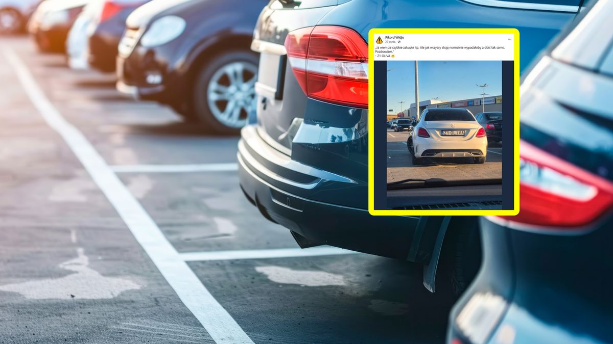 Pokazał migawkę z parkingu (w tle zdjęcie poglądowe)