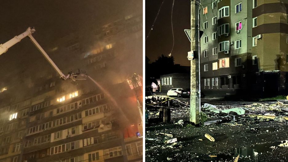 Skutki nocnego ataku na Ukrainę