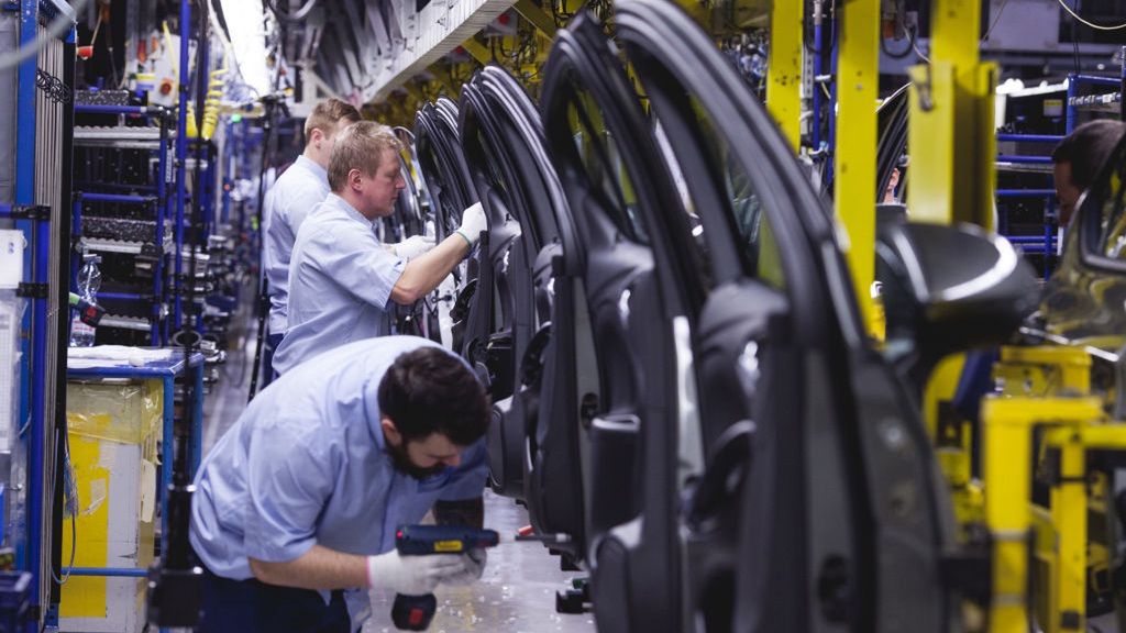 Opel Automobile Manufacture In Poland
Workers assemble the door units for Opel Astra automobiles on the production line at the Opel automobile plant in Gliwice, Poland, on Monday, March 6, 2017. The maker of Peugeot and Citroen cars will pay 1.8 billion euros ($1.9 billion) for GMs Opel unit and its U.K. sister brand Vauxhall, as the French manufacturer bolsters its defenses in a peaking market thats being transformed by technology, new competitors and Brexit. Photographer: Bartek Sadowski/Bloomberg via Getty Images
Bloomberg
Industrial, Automotive, Automobiles, Manufacture, Industry, Fabrication, Cars, Manufacturing