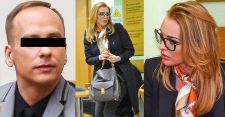 Elegancka Iza w sądzie: Okulary, garsonka, szpilki ze złotym zamkiem... (ZDJĘCIA)