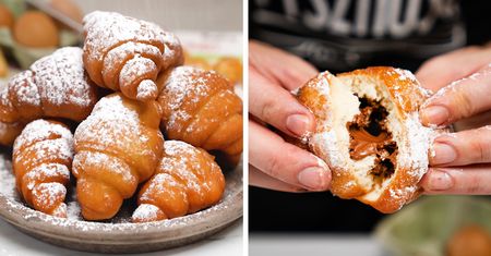Chrupiące francuskie croissanty. Pyszny przepis na drożdżowe rogaliki z czekoladą