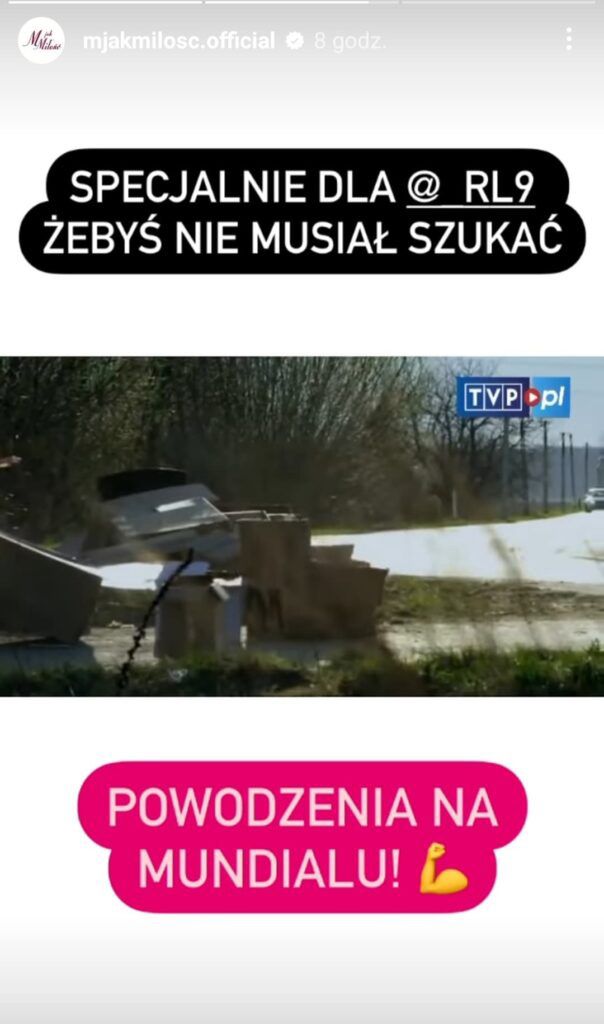 "M jak miłość" przypomina kultową scenę