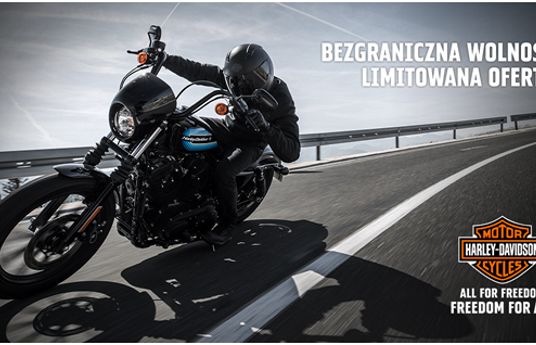 Harley - Davidson promuje się hasłem "Bezgraniczna wolność"