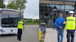 Nowa Wieś Lęborska: Pijany kierowca autobusu przywiózł dzieci do szkoły i chciał zabrać kolejne na wycieczkę.