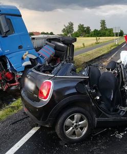 Śmiertelny wypadek na drodze pod Malborkiem. Nie żyje kierowca mini