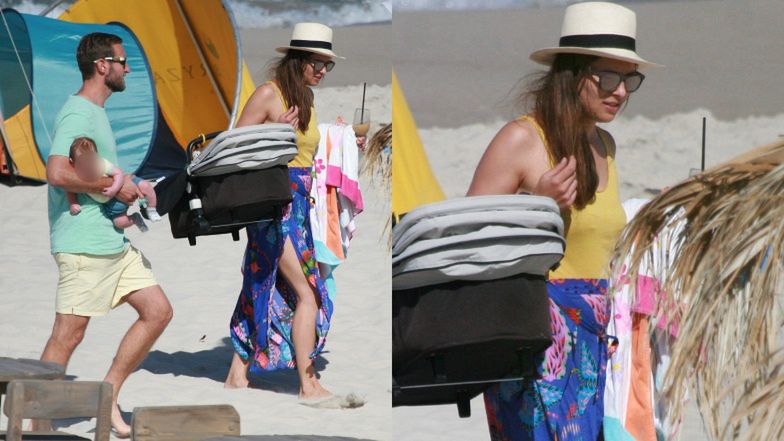 Anna Czartoryska na plaży w Juracie