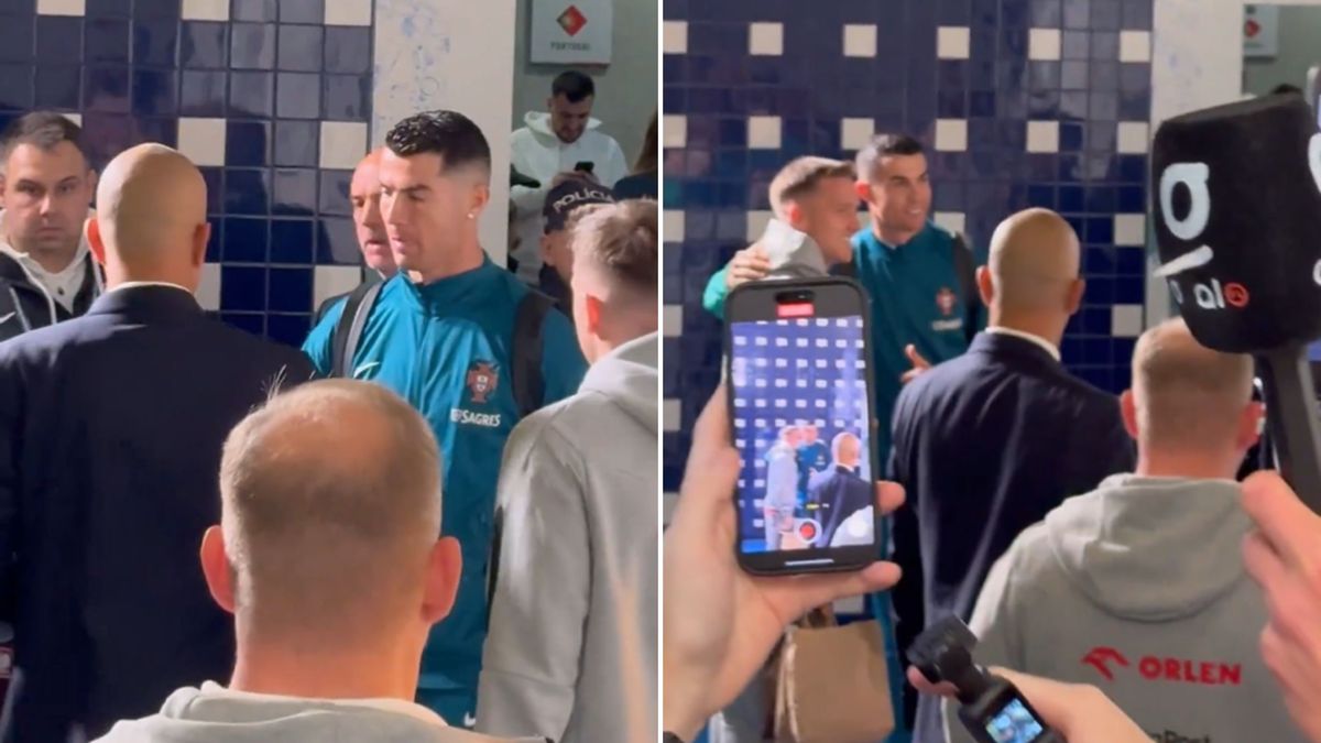 Polscy piłkarze robili sobie zdjęcia z Ronaldo