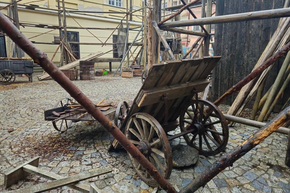Zdjęcia do serialu historycznego "Eter" na Starym Mieście w Lublinie