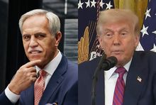 Zygmunt Solorz i Donald Trump, fot. mat. prasowy i youtube