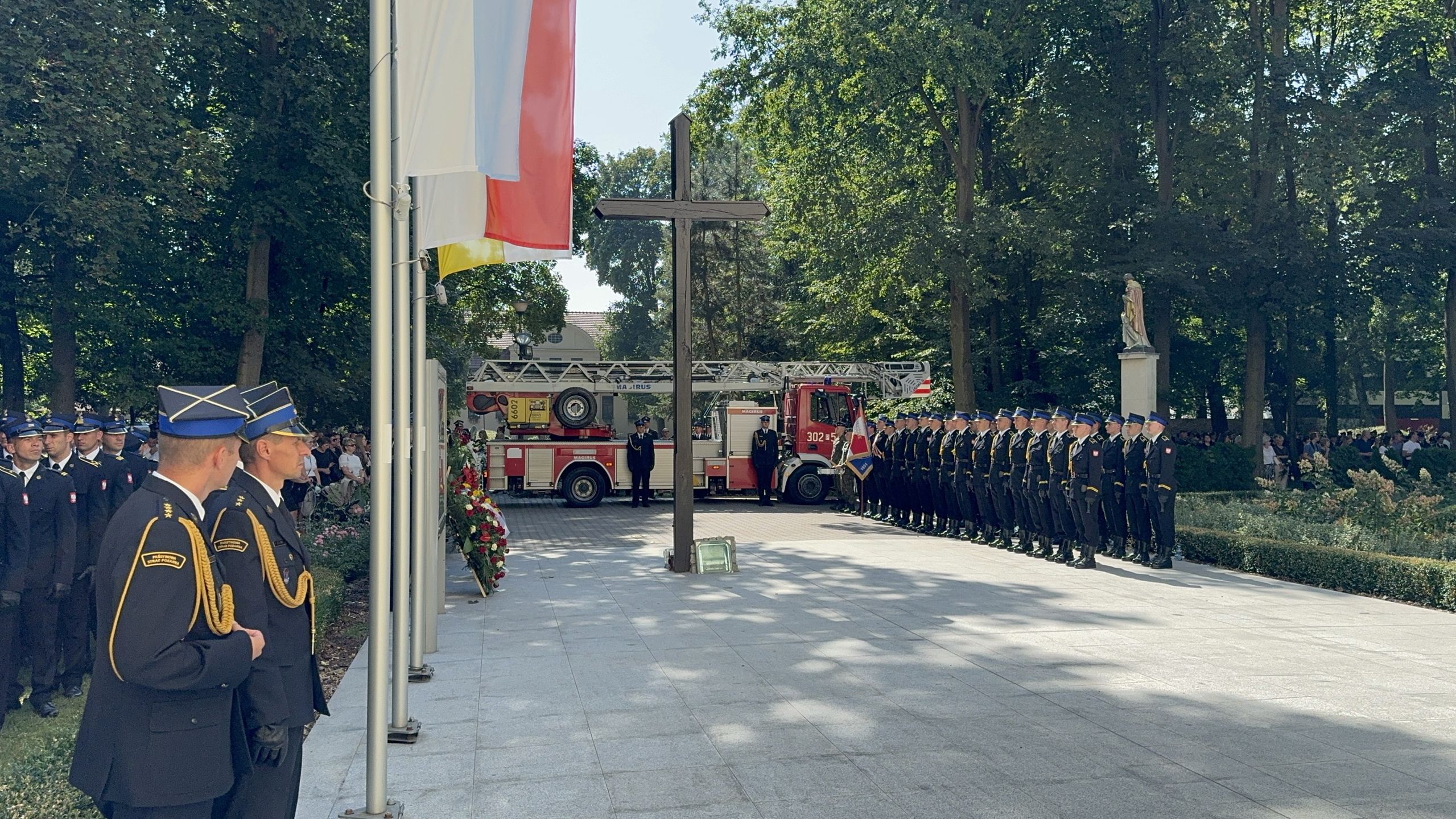 Pogrzeb tragicznie zmarłego strażaka z Poznania