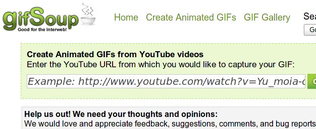 GifSoup: Zamień filmik z YouTube w obrazek GIF