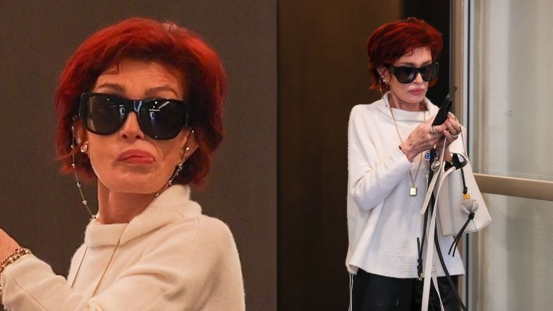 Wychudzona Sharon Osbourne zmierza na lunch w Beverly Hills