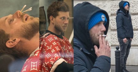 Hardy Antoni Królikowski USUWA WŁOSY Z NOSA WOSKIEM, po czym nagradza się papierosem (ZDJĘCIA)