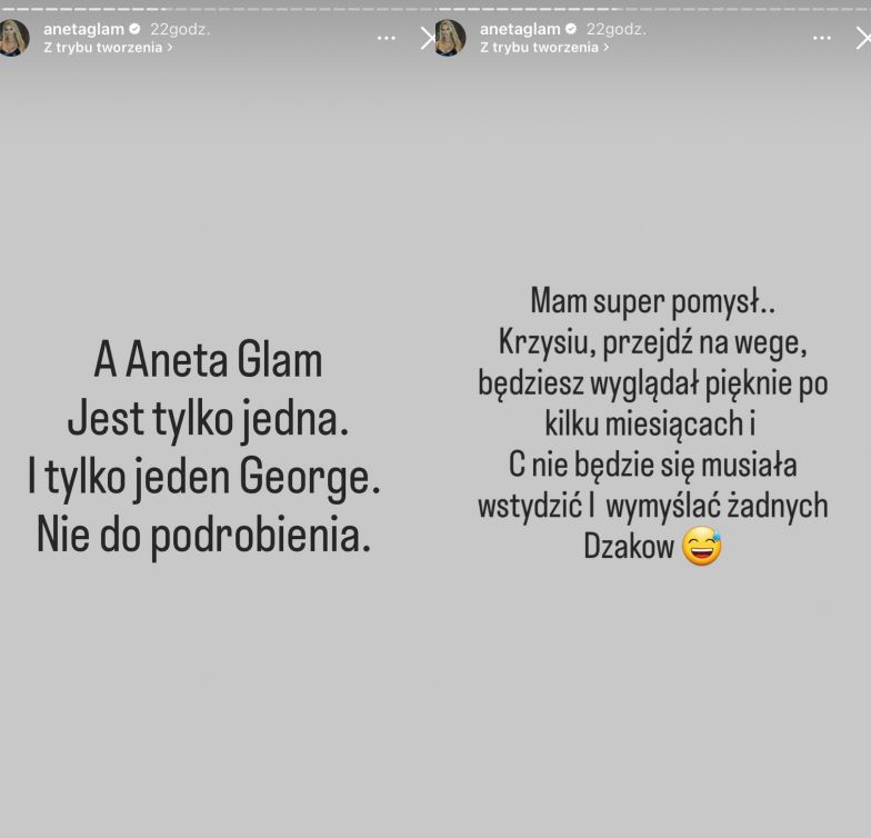 Aneta Glam uderza w Caroline Derpienski i jej ukochanego