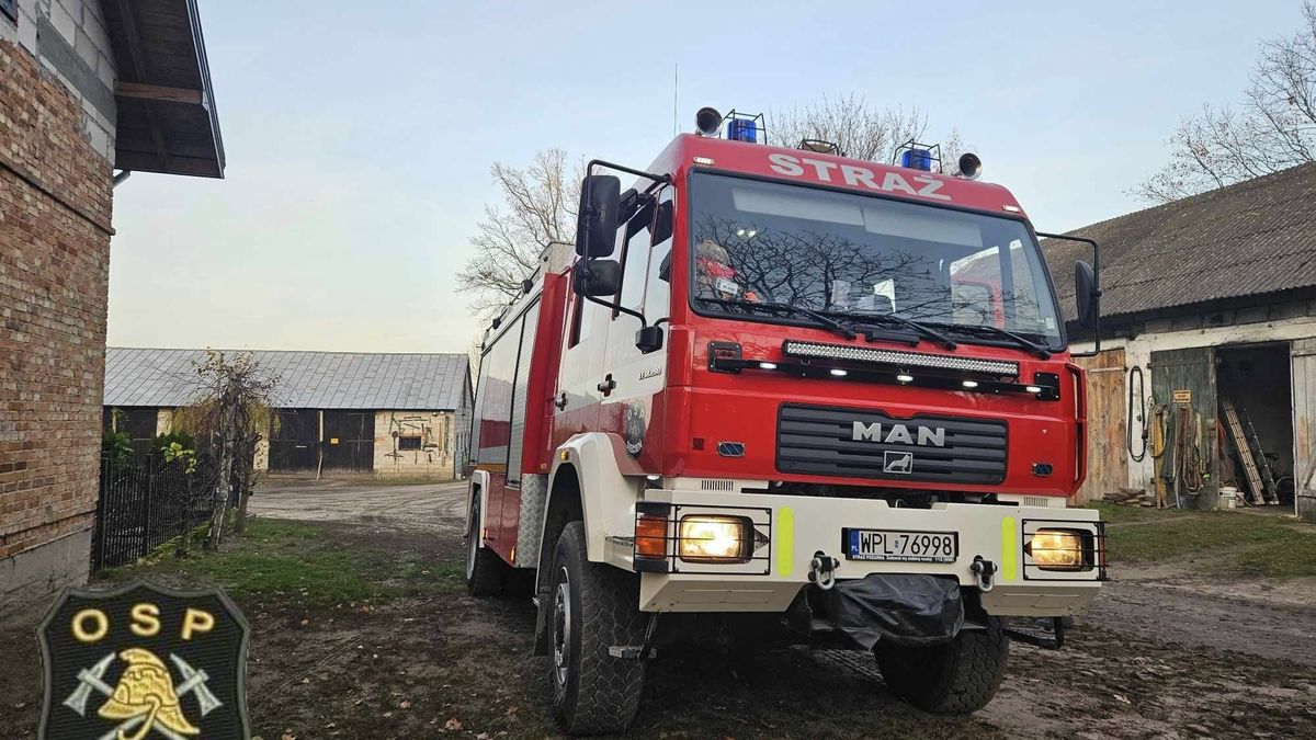 Pożar zboża i trawy