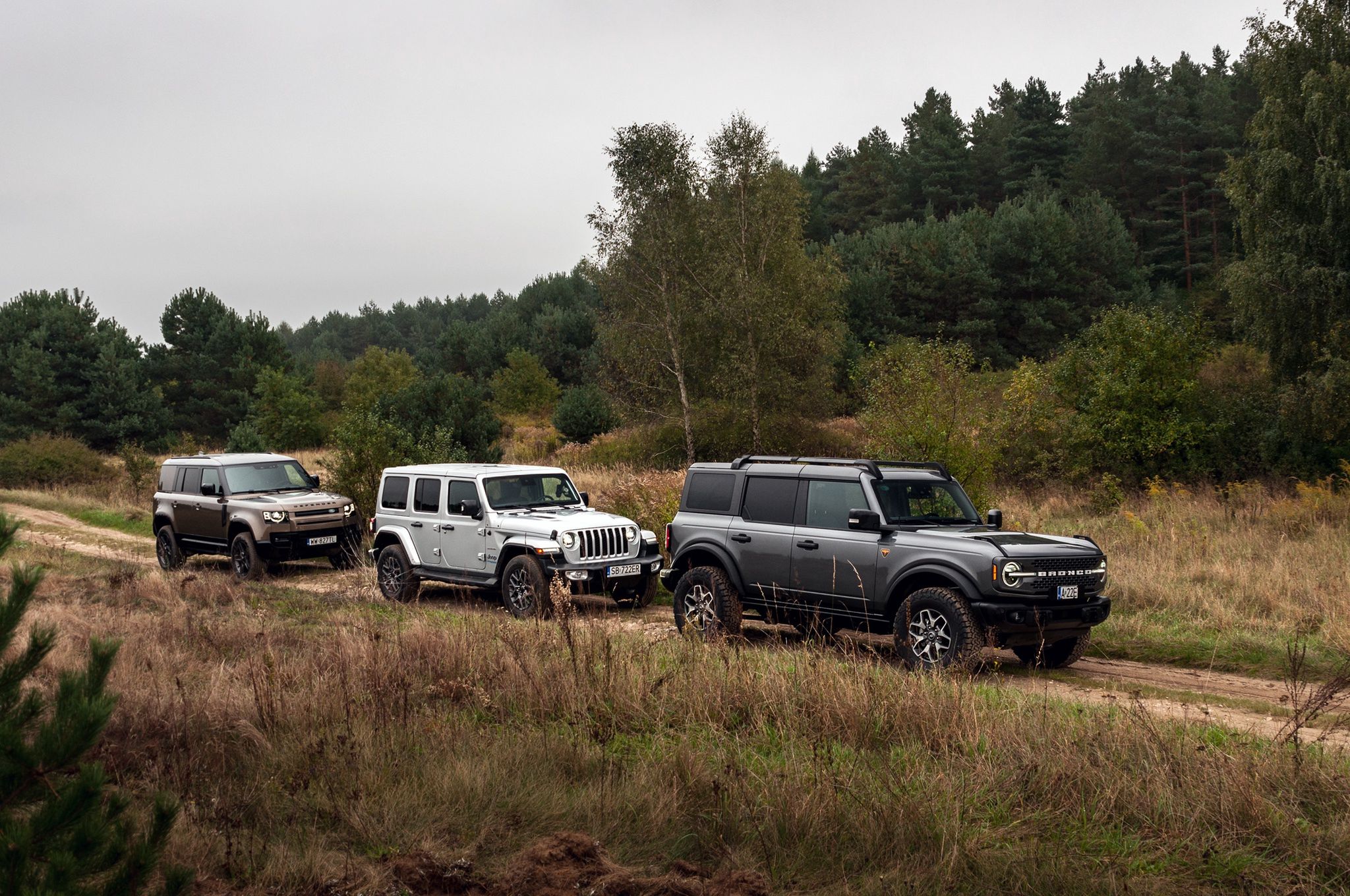 Defender, Bronco, Wrangler
