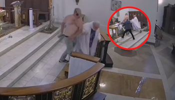 "Nie zna go". Zdemolował kościół i szarpał proboszcza. Policja ujawnia