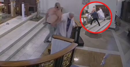 "Nie zna go". Zdemolował kościół i szarpał proboszcza. Policja ujawnia