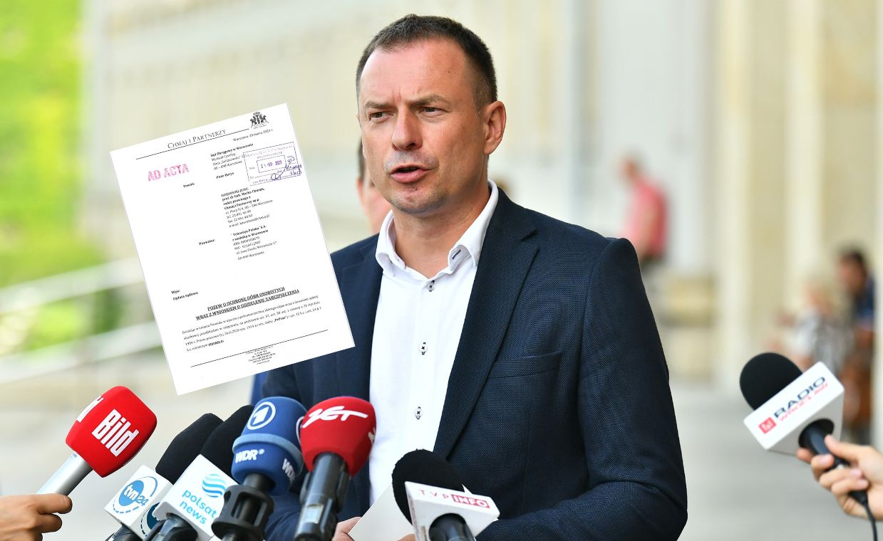 Złożył pozew przeciwko TVP. Chodzi o paski po śmierci syna Magdaleny Filiks