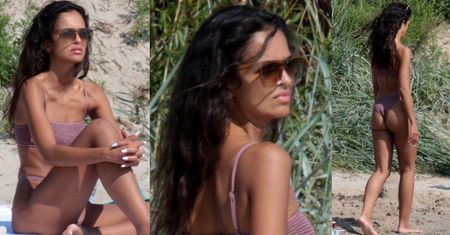 Klaudia El Dursi W BIKINI smaży się na plaży w Chałupach (ZDJĘCIA)