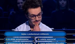 "Milionerzy": student nie miał pojęcia. Zaskoczyło go pytanie o jajko