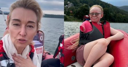 Martyna Wojciechowska spędziła z Kabulą dzień nad wodą. Panie były świadkami wypadku: "Przewrócone kajaki, ludzie za burtą..."