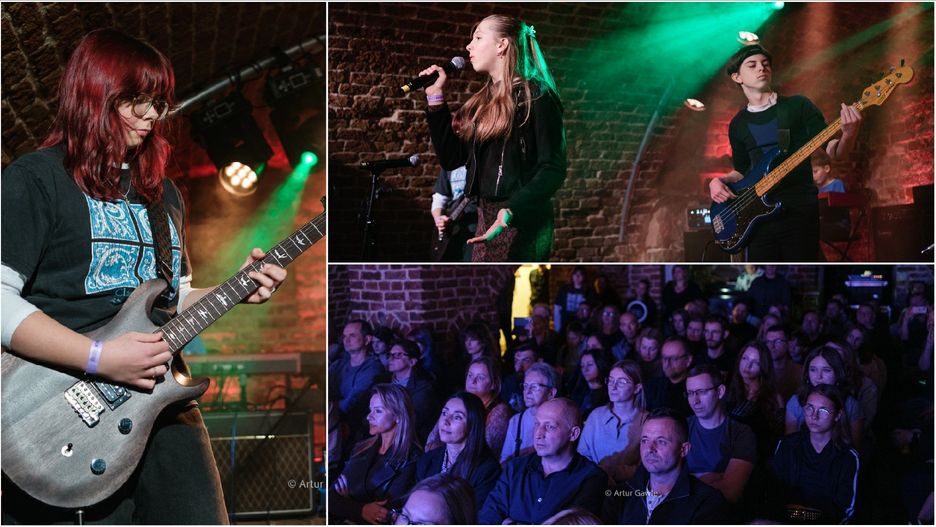 Podczas koncertu w Piwnicach TCK artyści występujący na scenie zafundowali publiczności porządną dawkę rockowego grania