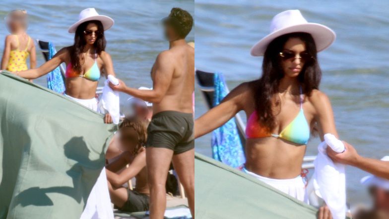 Klaudia El Dursi wypoczywa na plaży w Chałupach