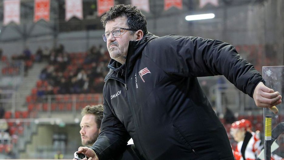 Rudolf Roháček podczas fazy playoff 2022/2023 (Foto: cracovia-hokej.pl)