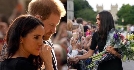 Internauci biorą pod lupę zachowanie Meghan Markle przed Zamkiem w Windsorze: "Przykład klasy i godności" VS "Ta kobieta NIE MA WSTYDU"