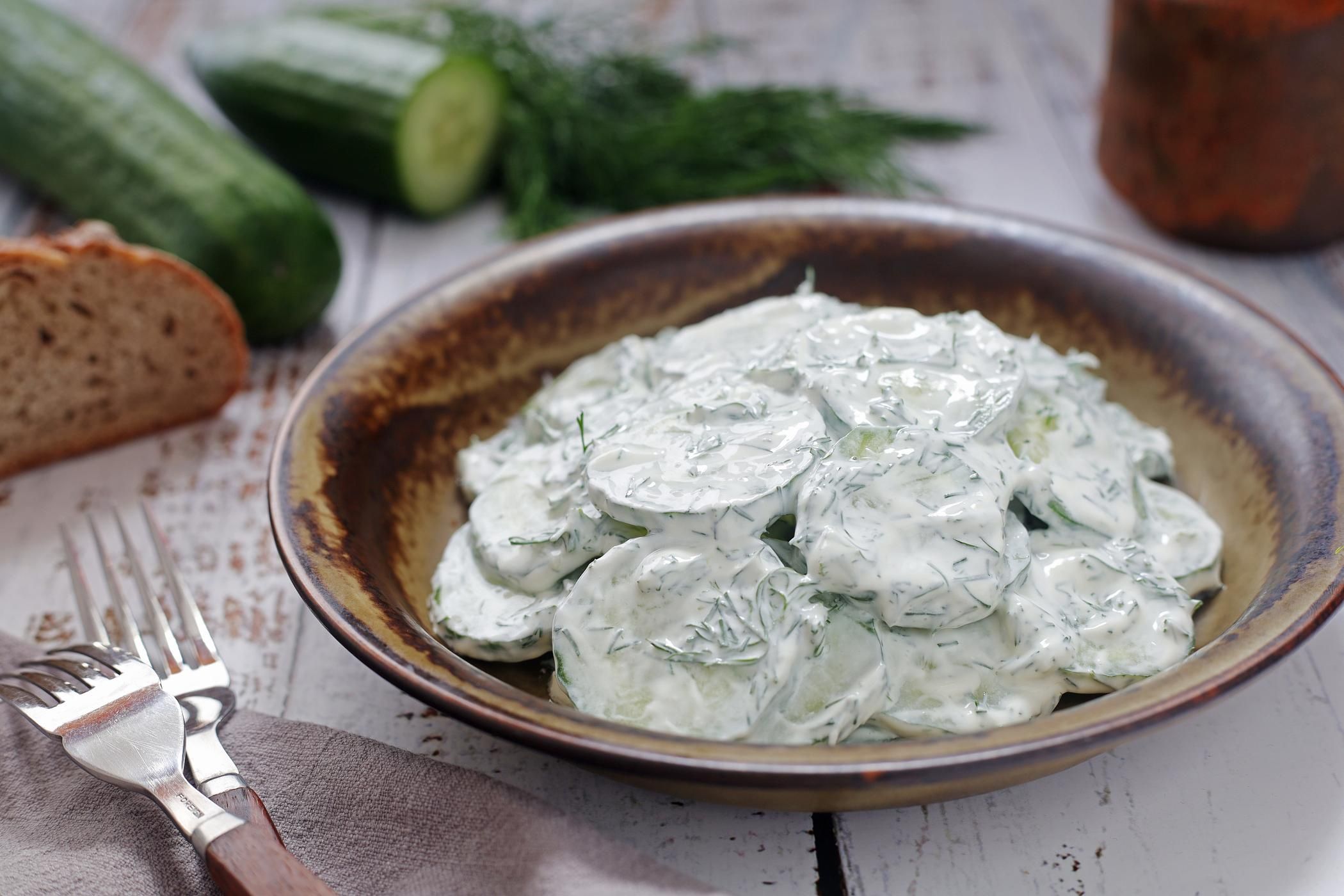 Mizeria z ogórka kiszonego