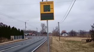 Popłacin: Elektroniczny wyświetlacz prędkości. Większe bezpieczeństwo na drodze