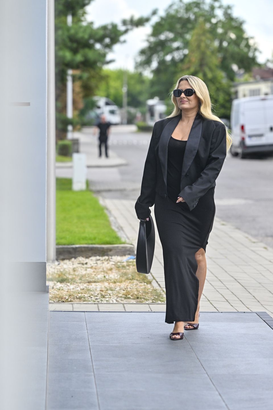 Gosia Andrzejewicz w "slip dress" 