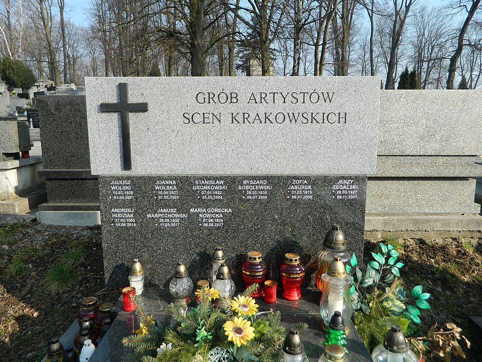 Grób Andrzeja Hudziaka na Cmentarzu Salwatorskim