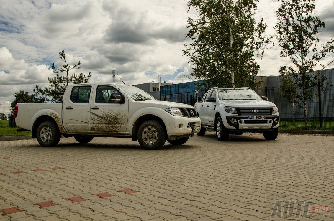 Nissan Navara z konkurencyjnym Fordem Rangerem