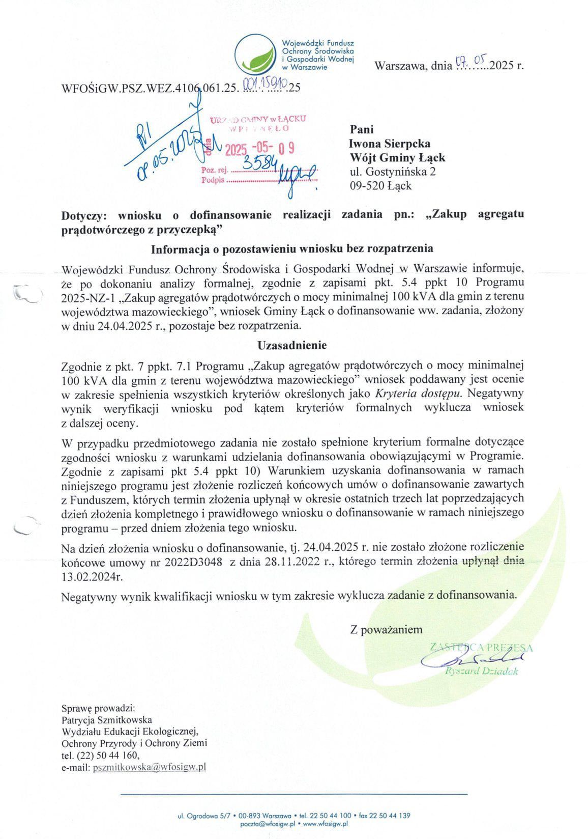 Odrzucone projekty 