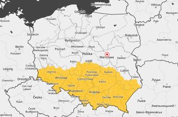 IMGW: oblodzenie na południu i w centrum. Alerty dla 10 województw